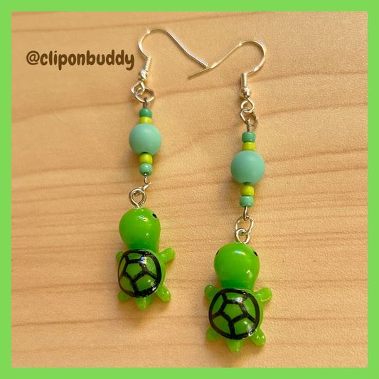 farm animal: (turtle earrings)