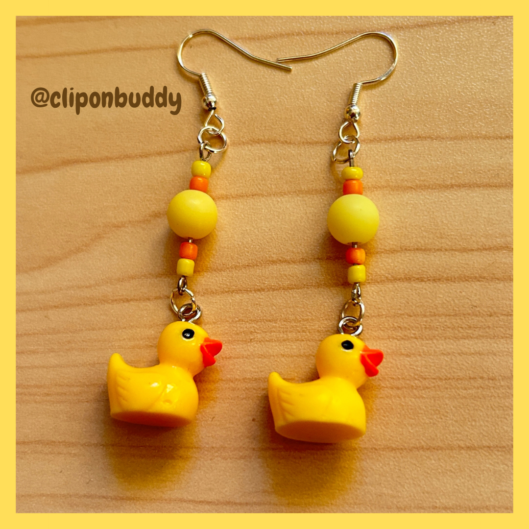 farm animal: (duck earrings)